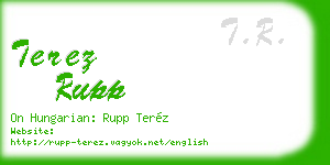 terez rupp business card