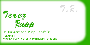 terez rupp business card